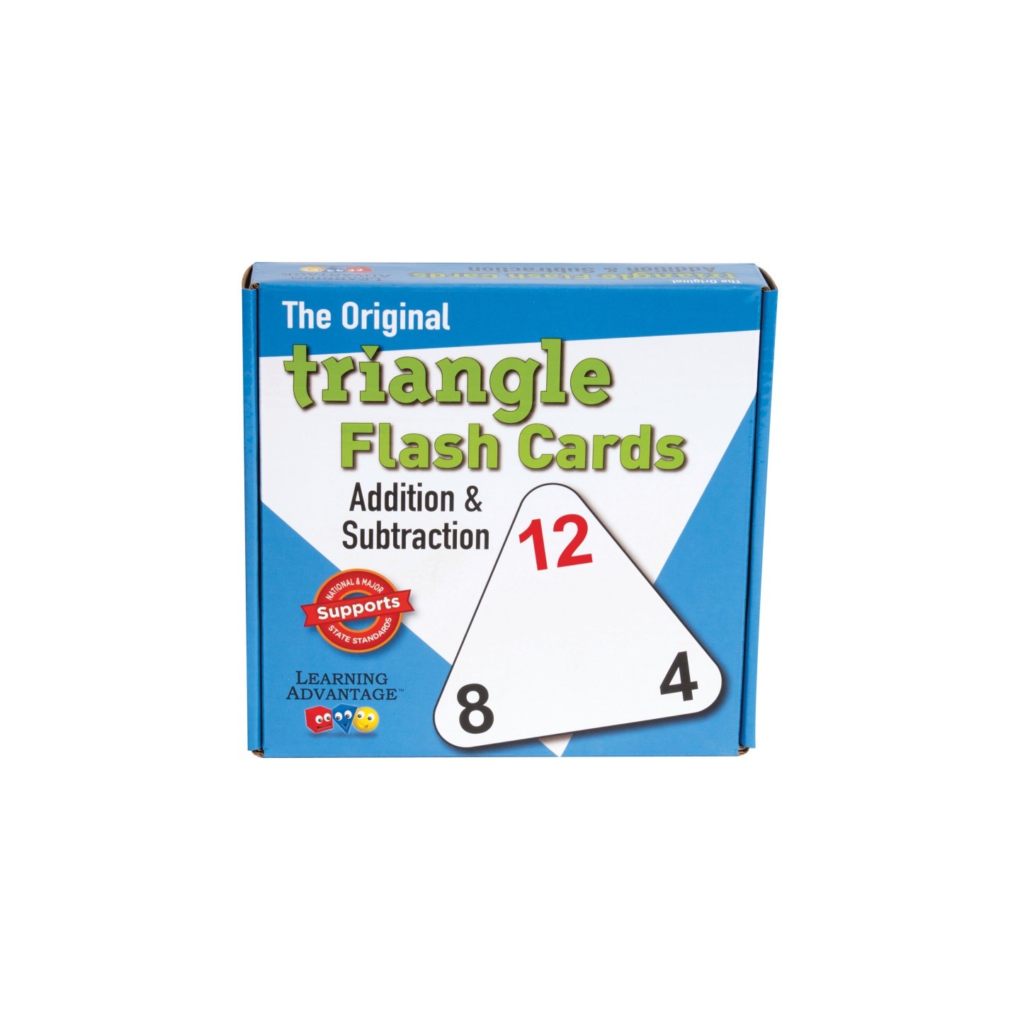 Learning Advantage® The Original Triangle Flash Cards - Addition & Subtraction - Set of 20
