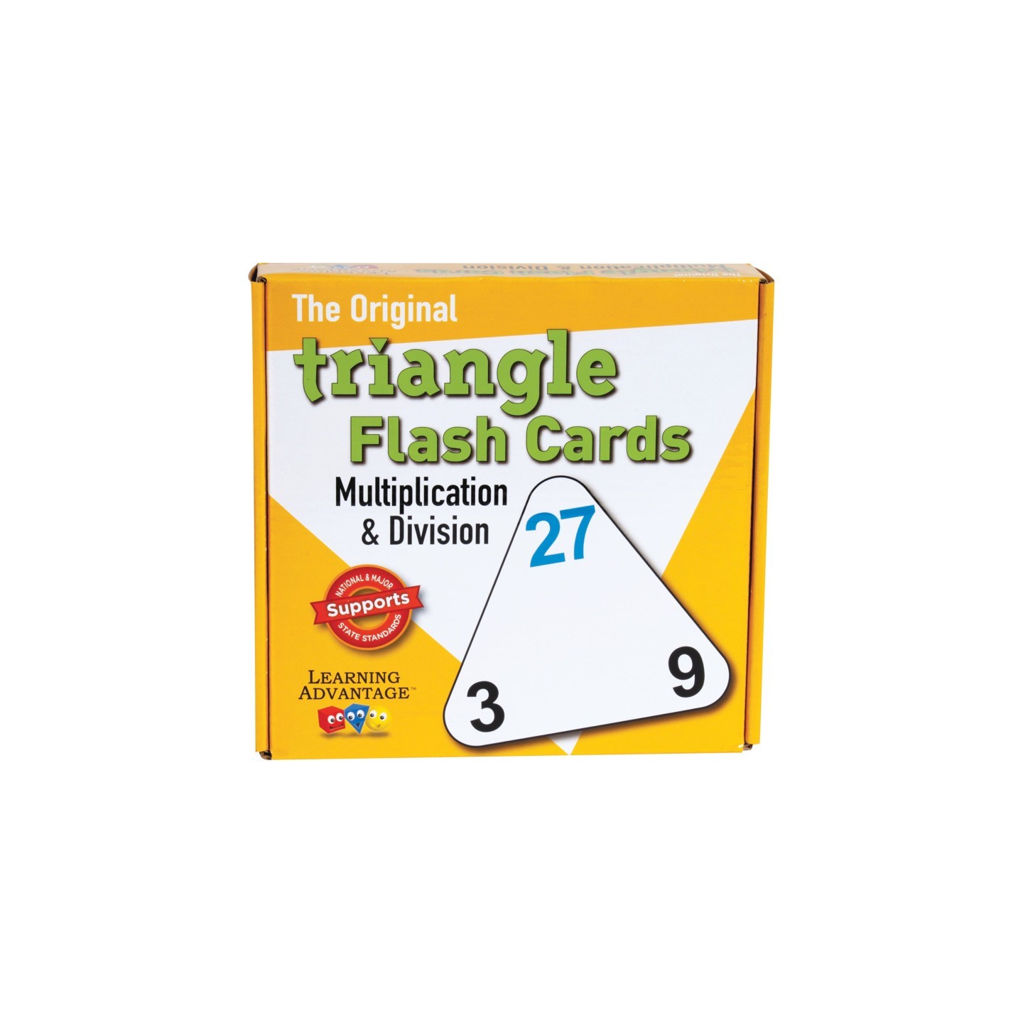 Learning Advantage® The Original Triangle Flash Cards - Multiplication & Division - Set of 20