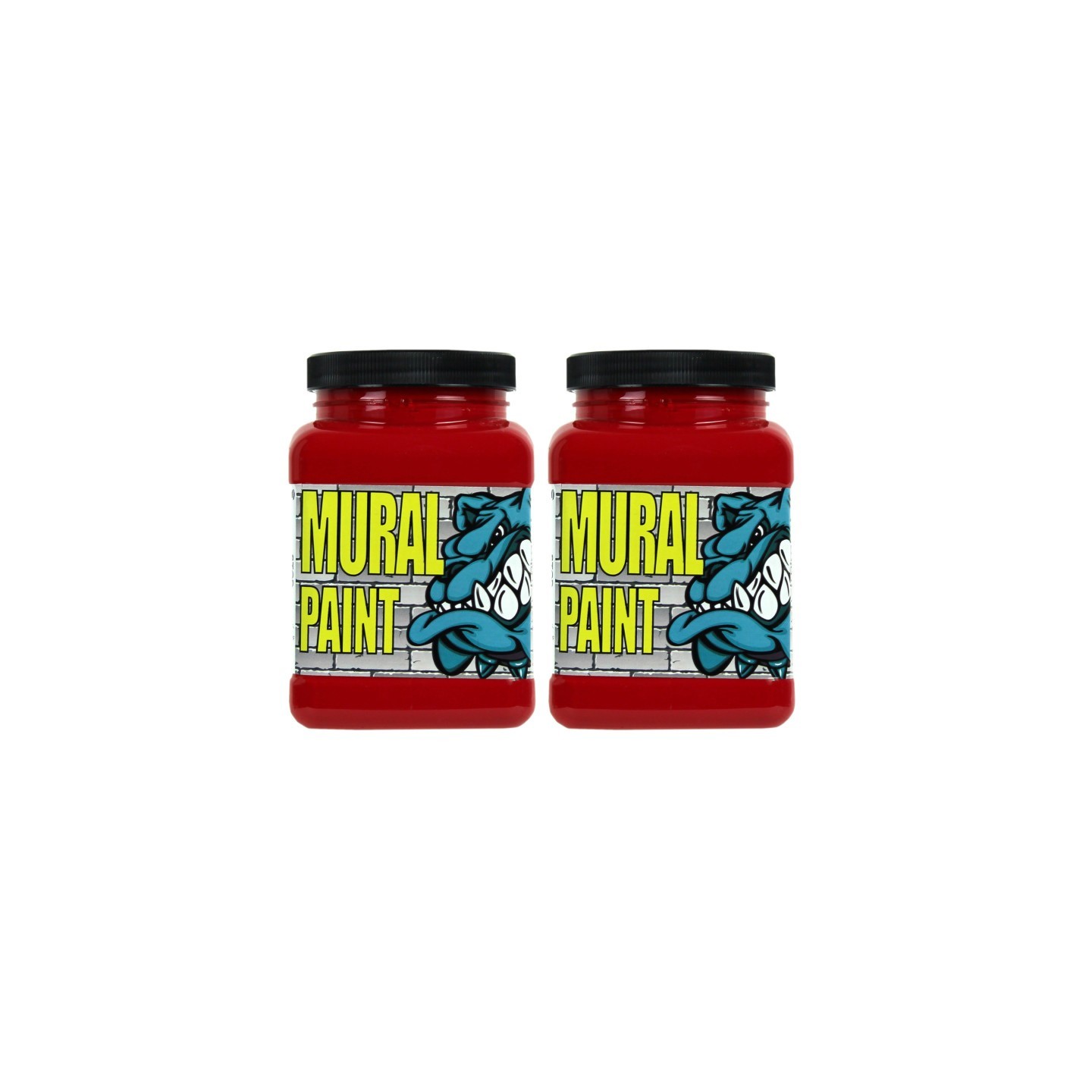 Chroma Mural Paint, Pint, Stop (Red), Pack of 2