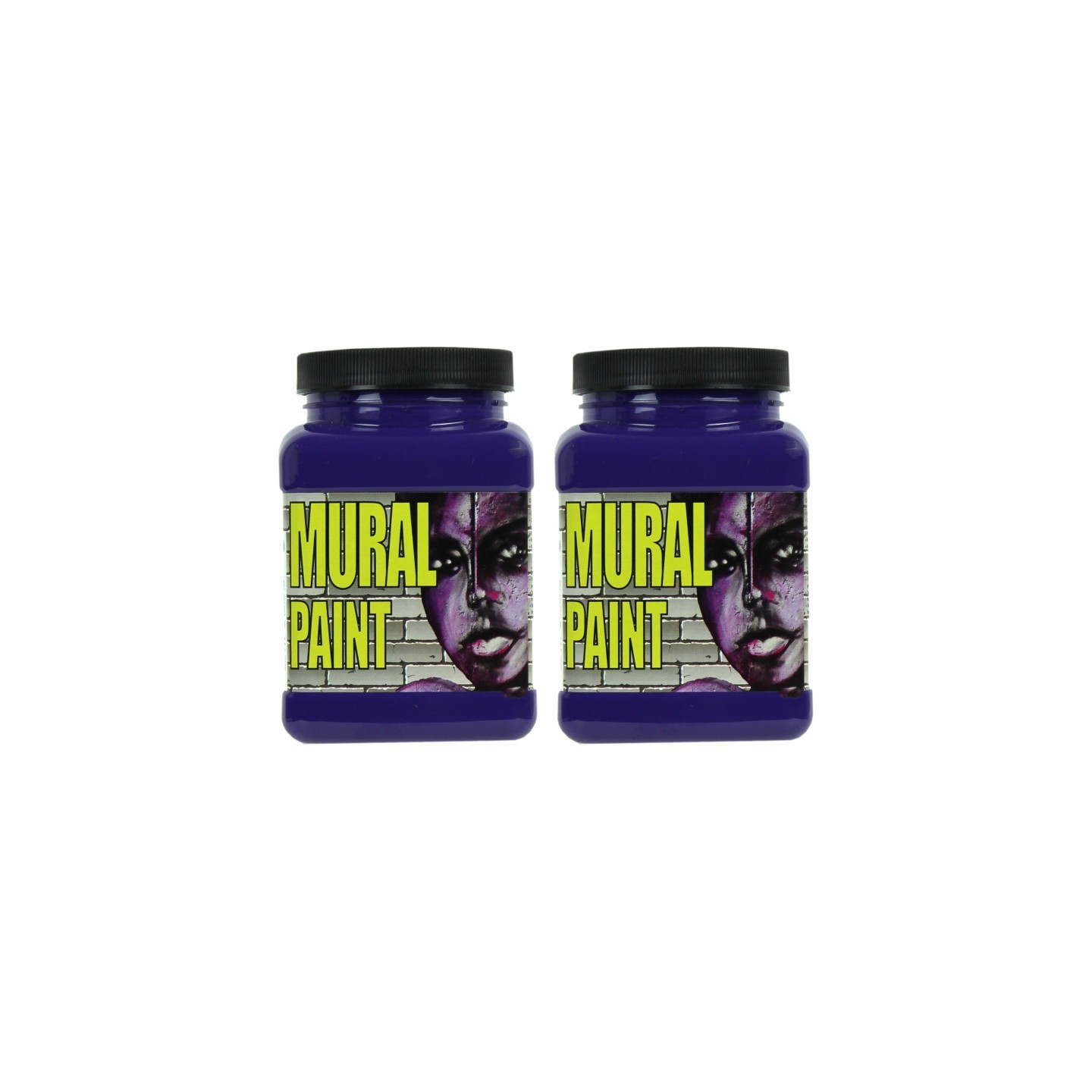 Chroma Mural Paint, Pint, Purple Haze (Violet), Pack of 2