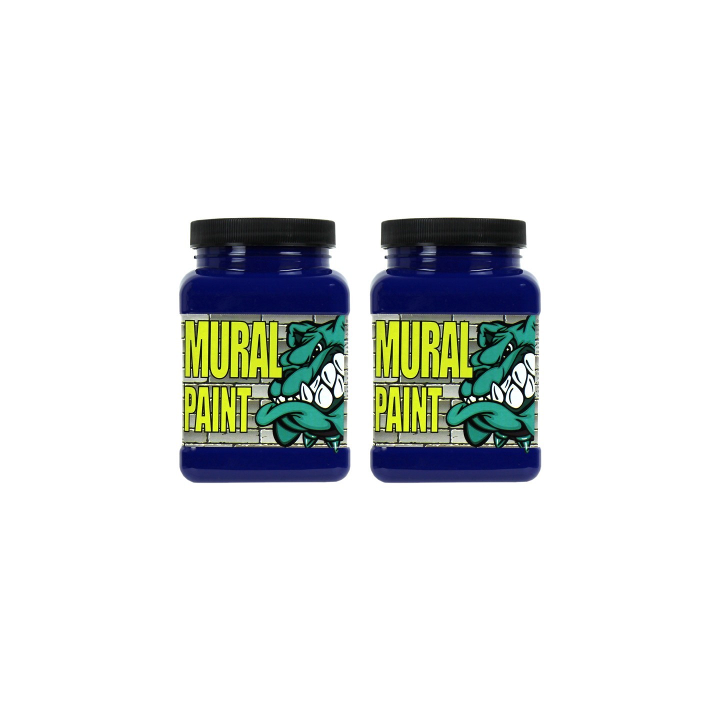 Chroma Mural Paint, Pint, Acid (Dark Blue), Pack of 2