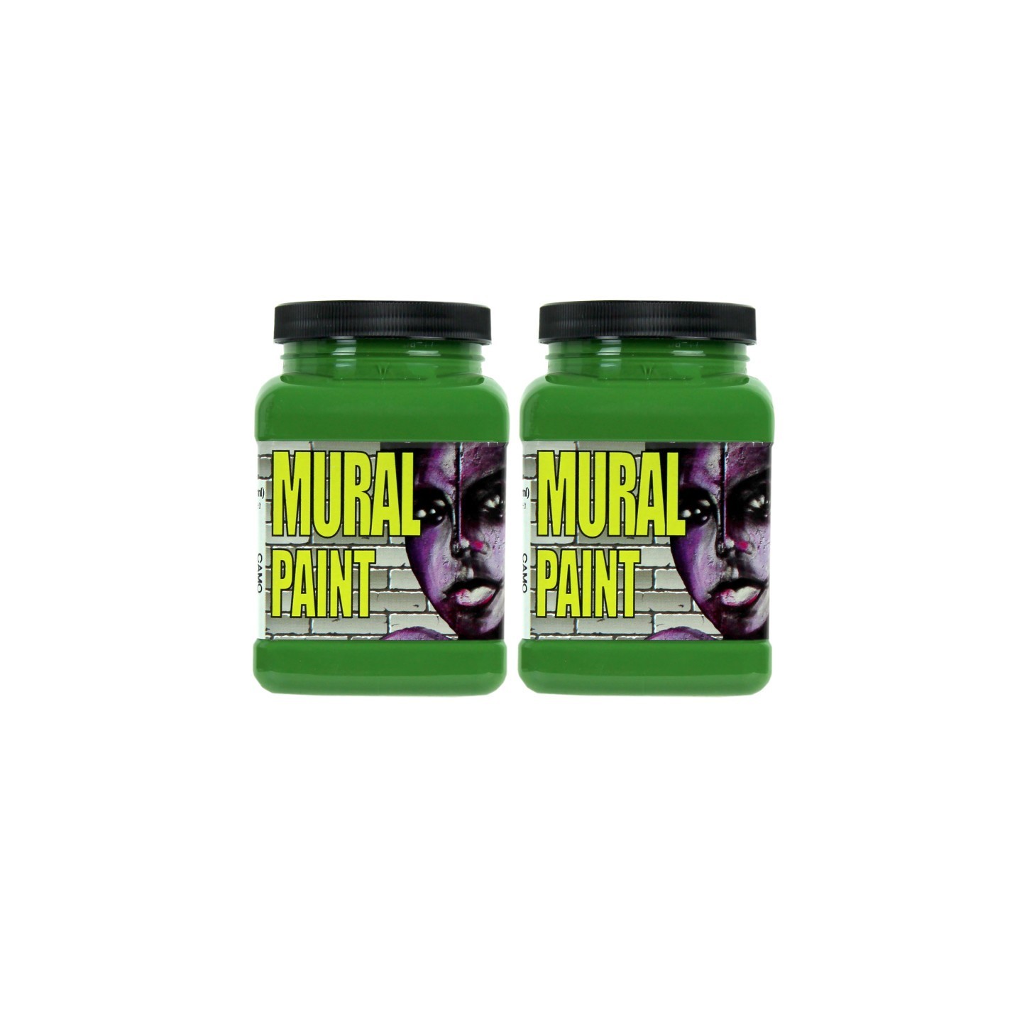 Chroma Mural Paint, Pint, Camo (Dark Green), Pack of 2