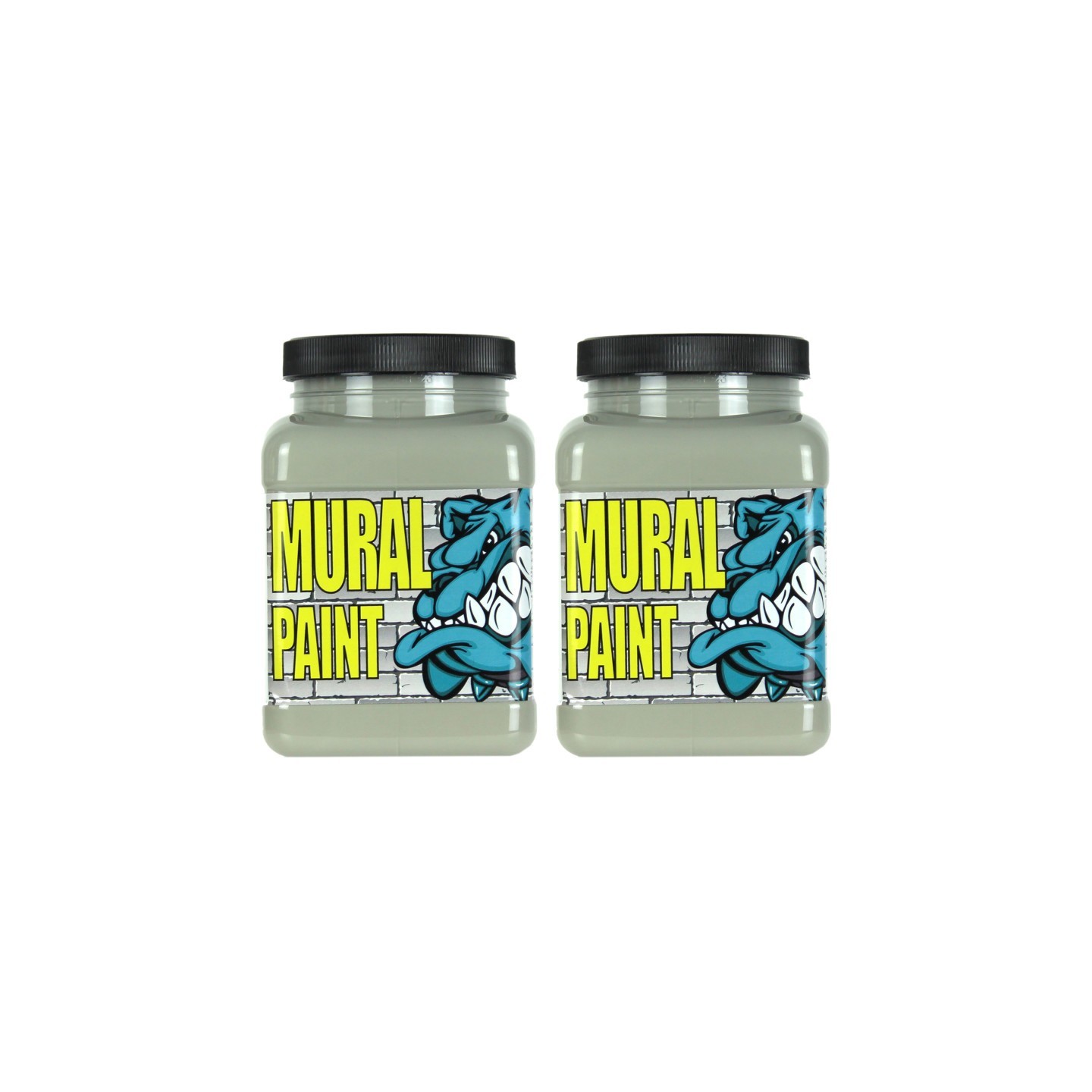 Chroma Mural Paint, Pint, Fog (Gray), Pack of 2