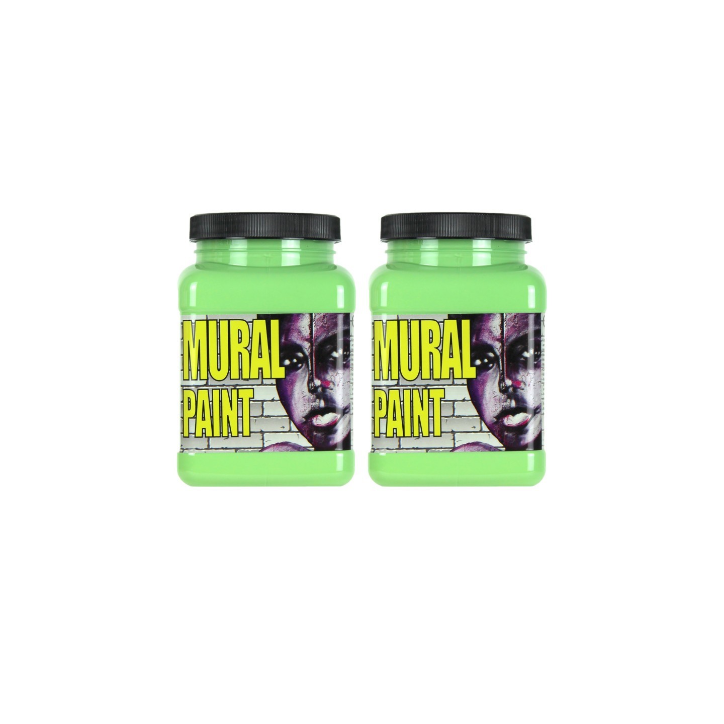 Chroma Mural Paint, Pint, Mint (Light Green), Pack of 2