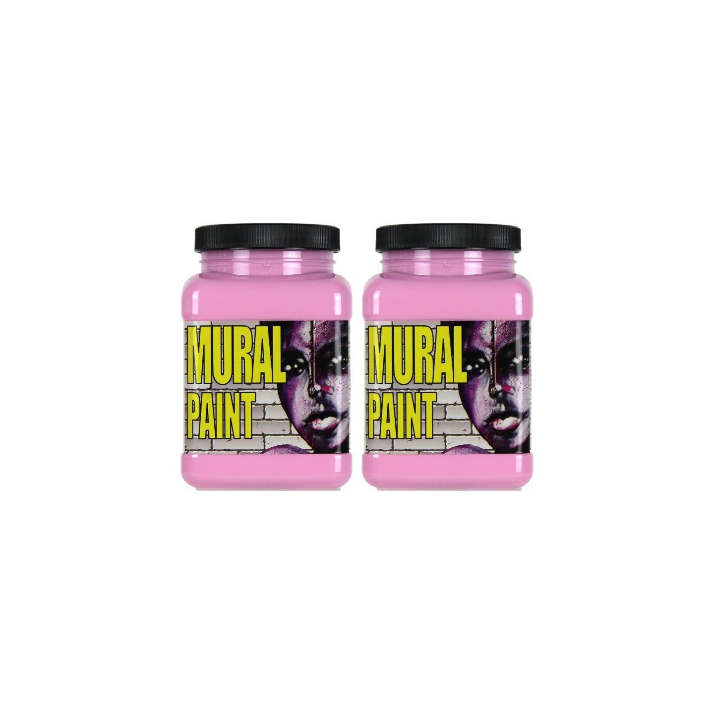 Chroma Mural Paint, Pint, POP (Pink), Pack of 2