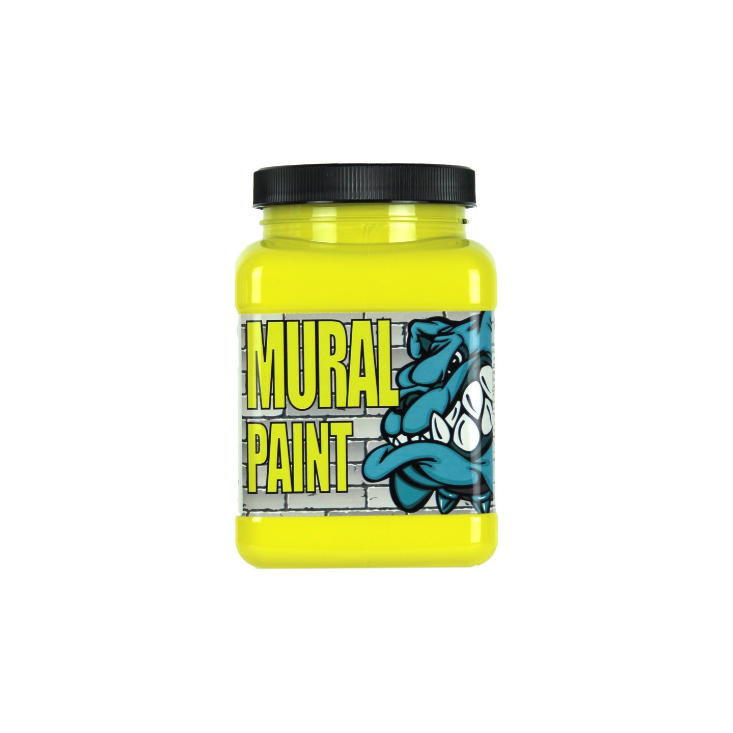 Chroma Mural Paint, Pint, Smiley Face (Bright Yellow)