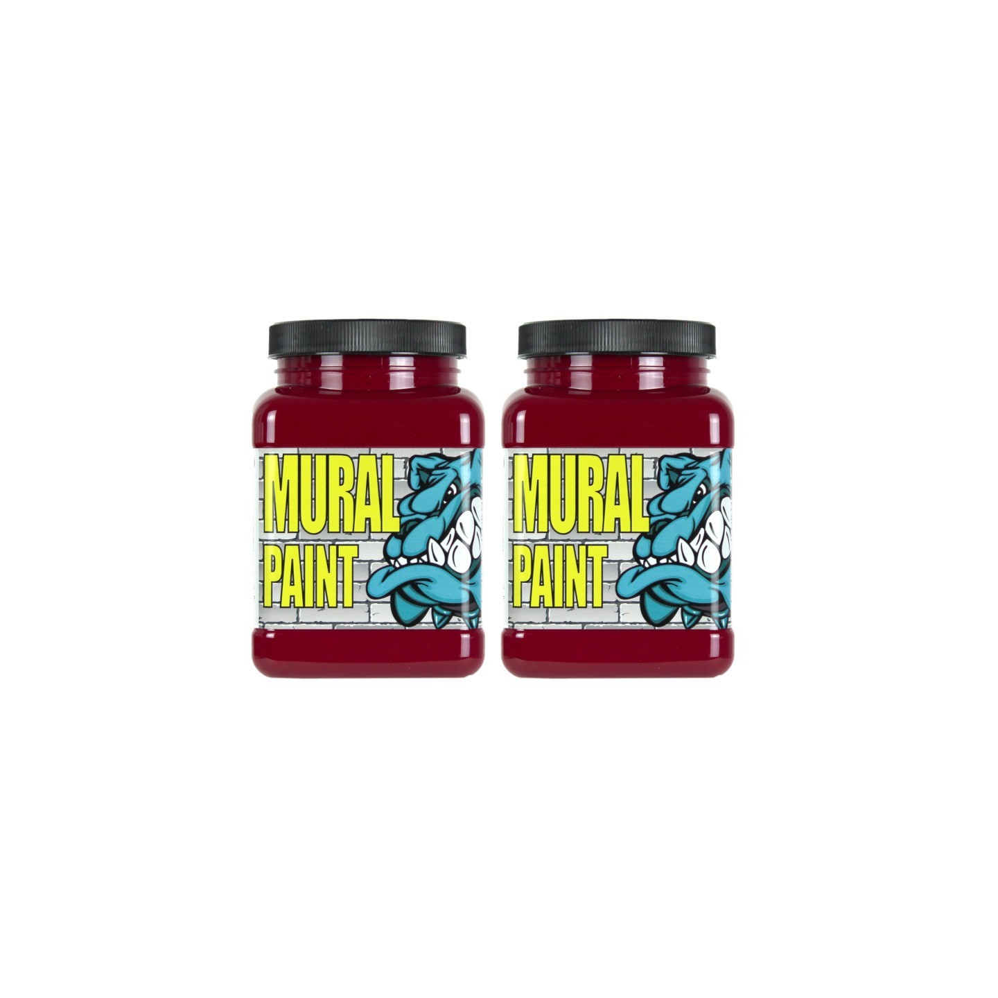 Chroma Mural Paint, Pint, Vixen (Alizarine Crimson), Pack of 2