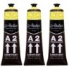 Atelier A2 Heavy Body Lightfast Artist Acrylic, 4 oz., Cadmium Yellow Light Hue, Pack of 3