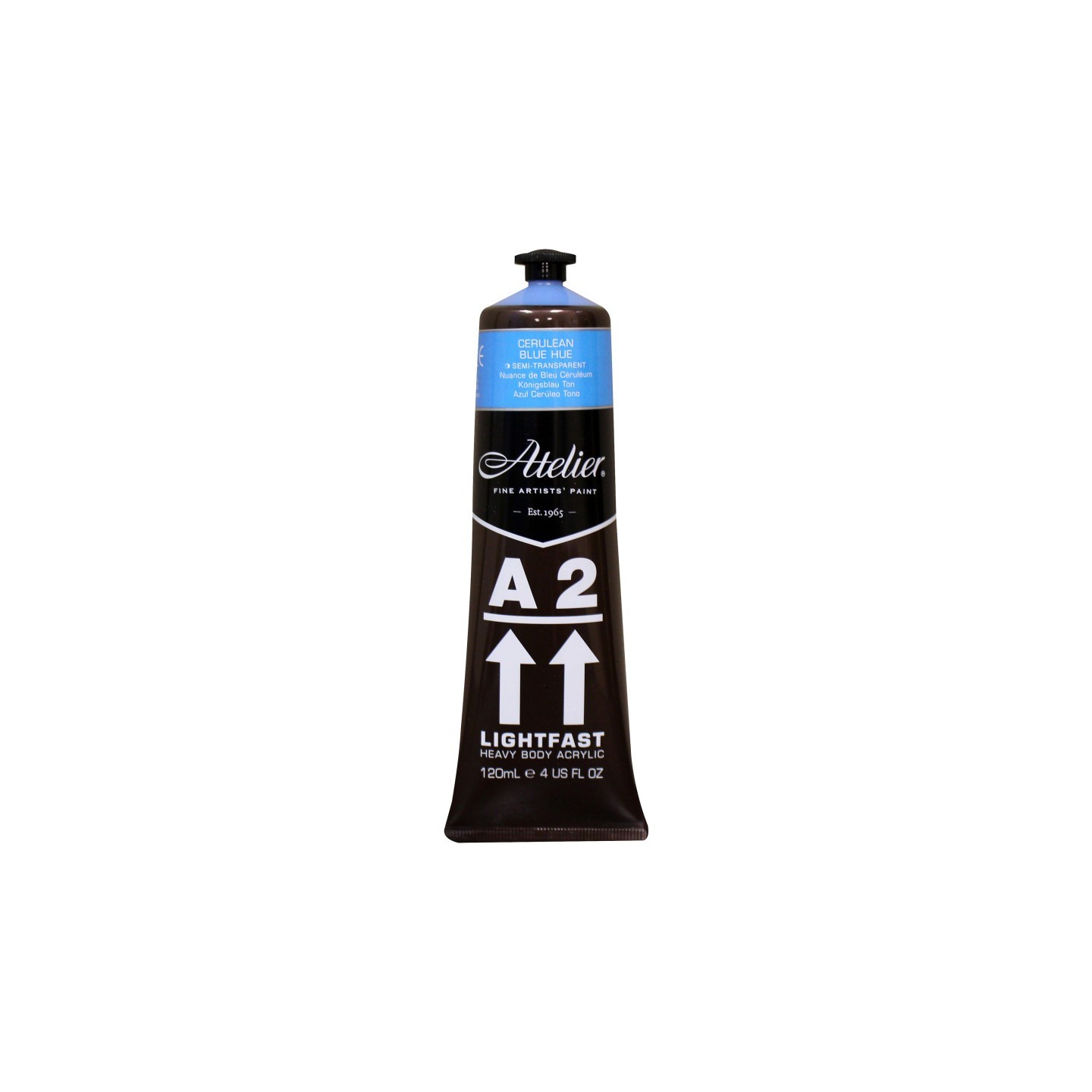 Atelier A2 Heavy Body Lightfast Artist Acrylic, 4 oz., Cerulean Blue Hue