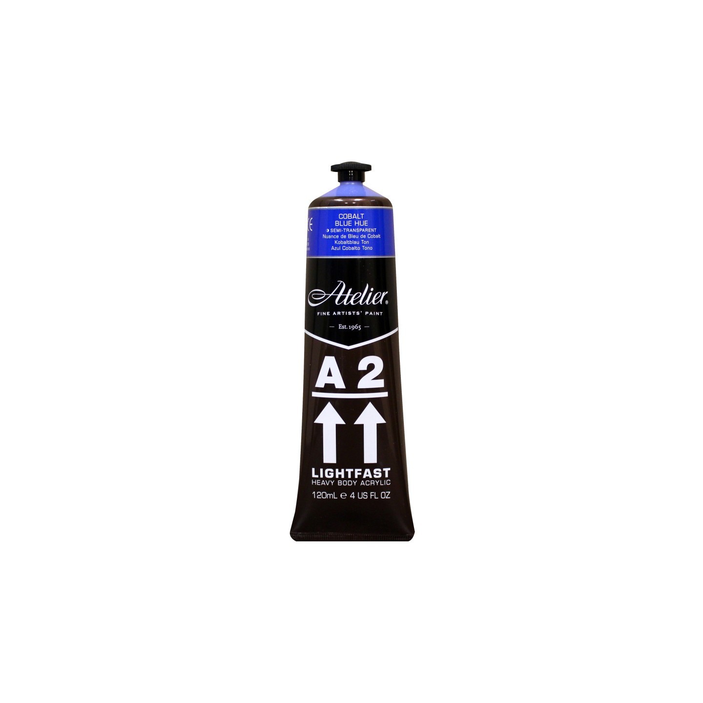 Atelier A2 Heavy Body Lightfast Artist Acrylic, 4 oz., Cobalt Blue Hue