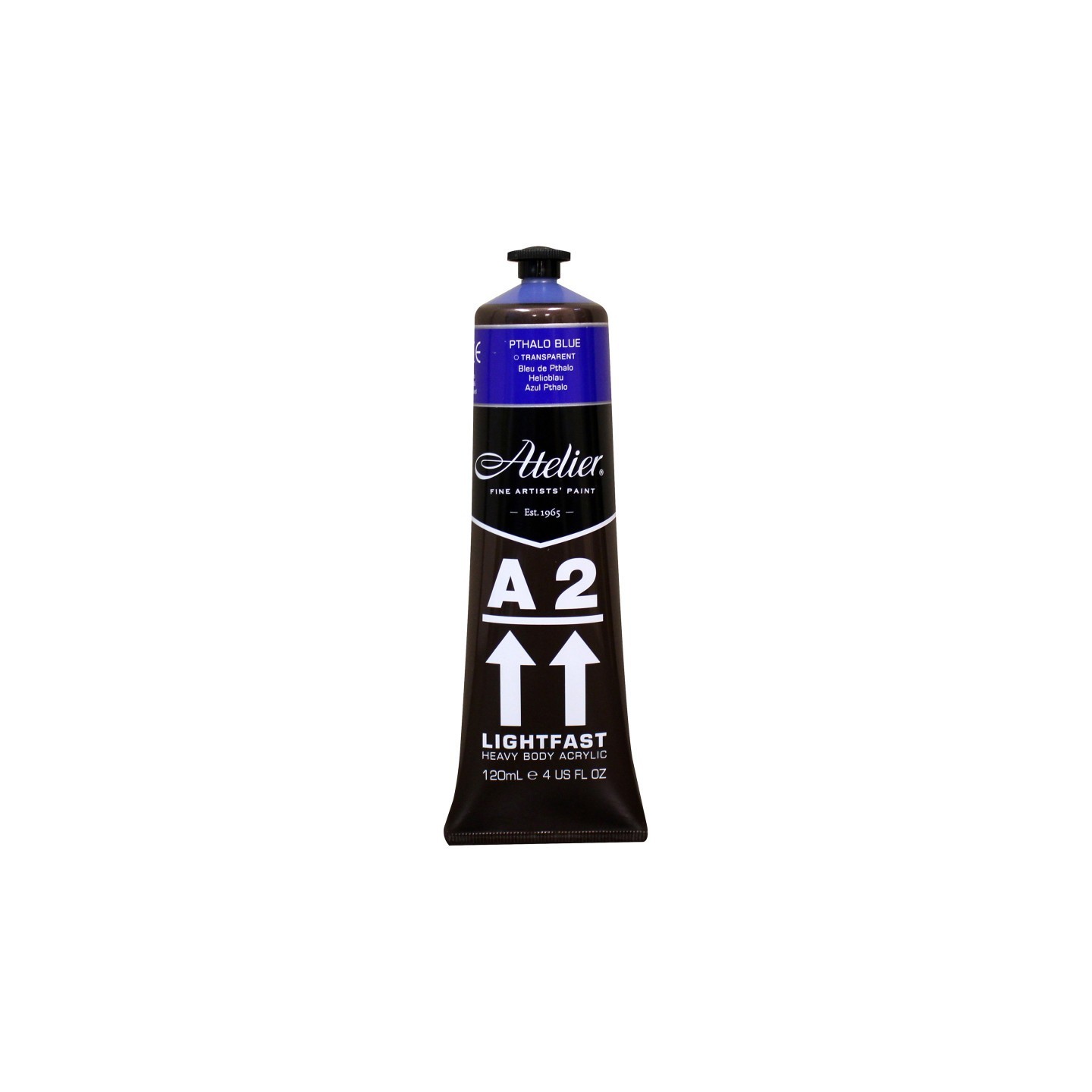 Atelier A2 Heavy Body Lightfast Artist Acrylic, 4 oz., Pthalo Blue