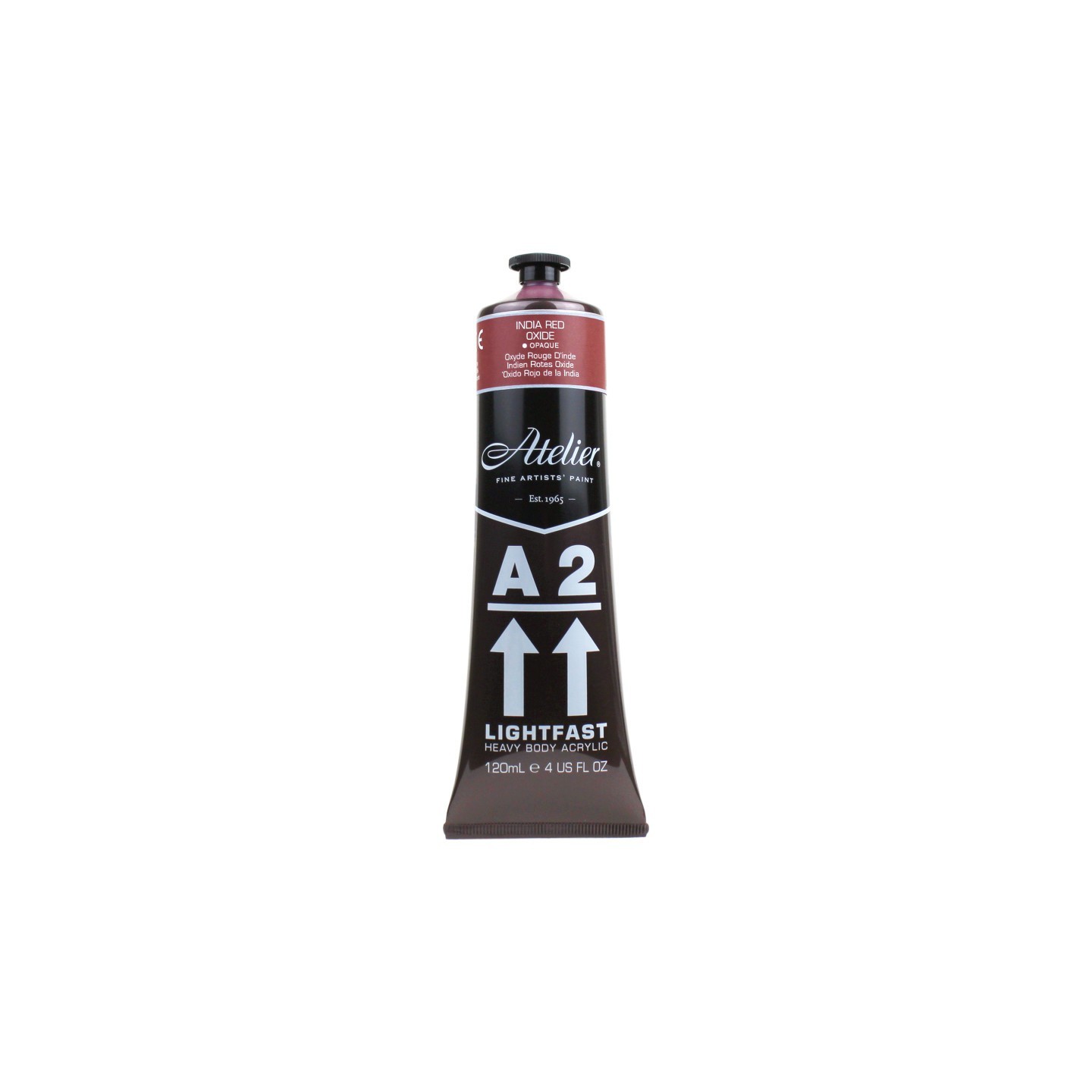 Atelier A2 Heavy Body Lightfast Artist Acrylic, 4 oz., India Red Oxide