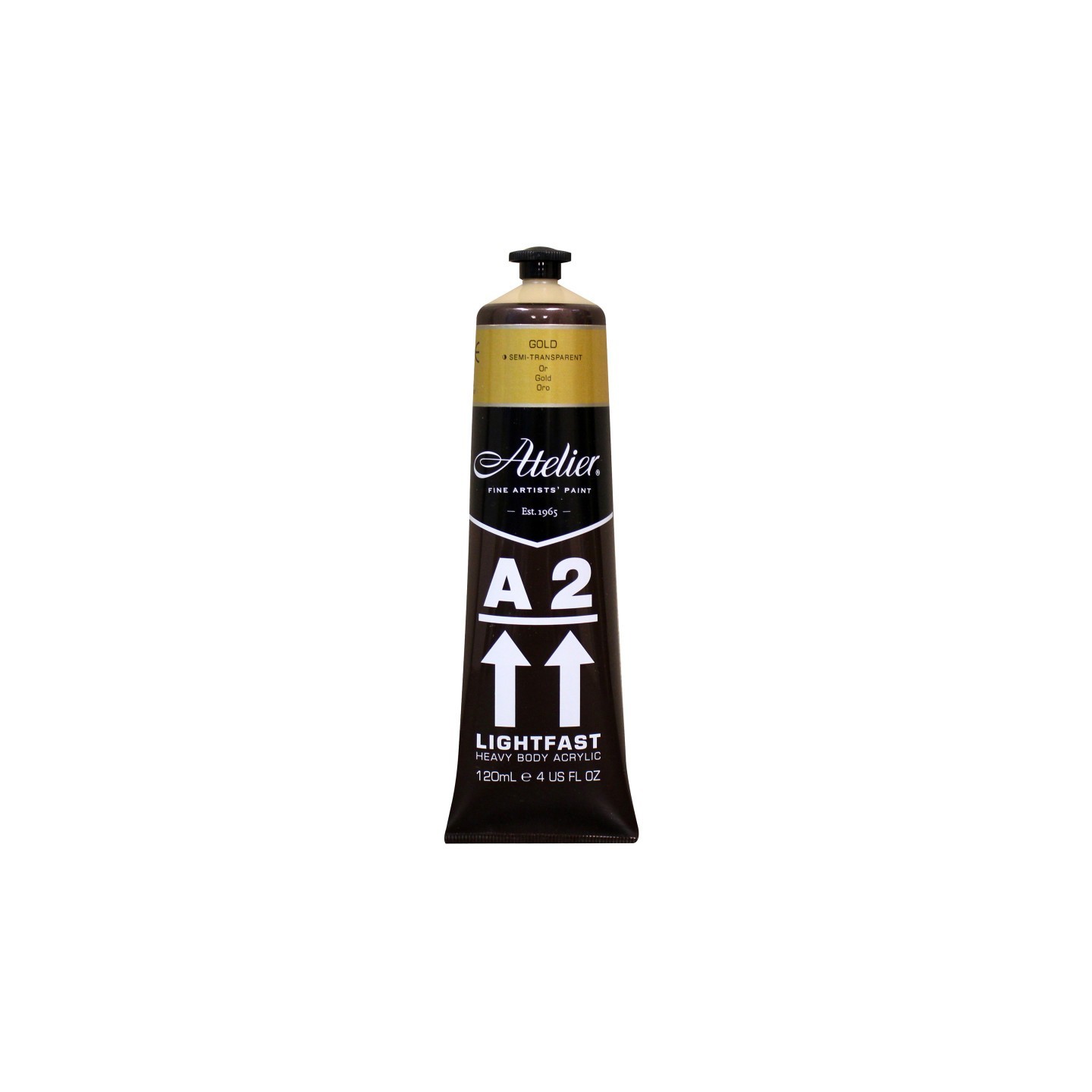 Atelier A2 Heavy Body Lightfast Artist Acrylic, 4 oz., Gold