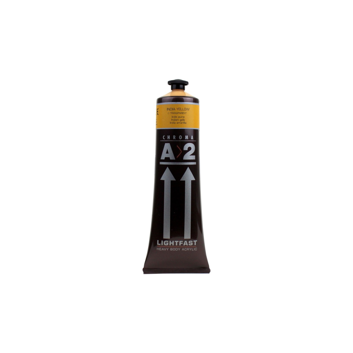 Atelier A2 Heavy Body Lightfast Artist Acrylic, 4 oz., India Yellow Hue