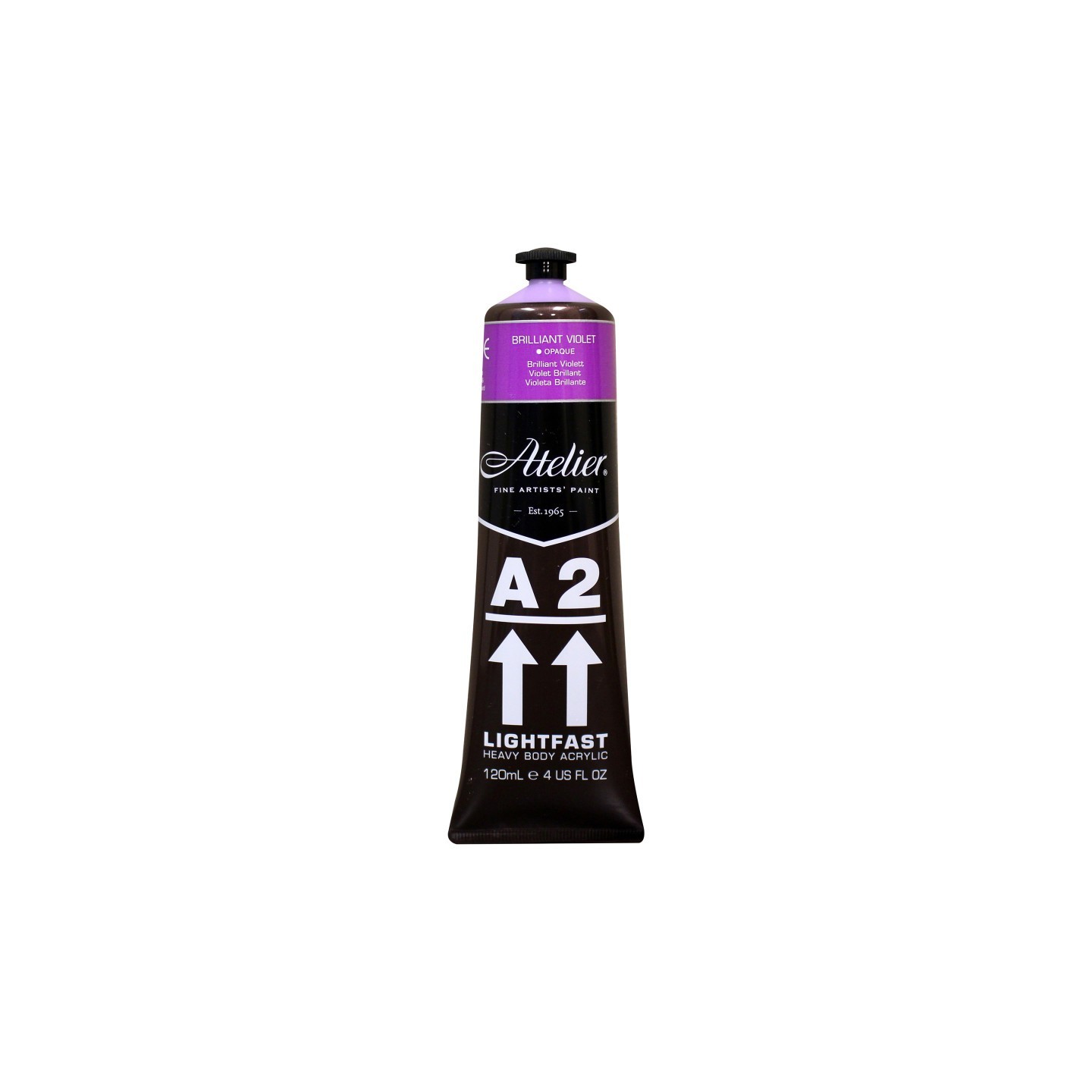 Atelier A2 Heavy Body Lightfast Artist Acrylic, 4 oz., Brilliant Violet