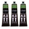 Atelier A2 Heavy Body Lightfast Artist Acrylic, 4 oz., Permanent Sap Green, Pack of 3