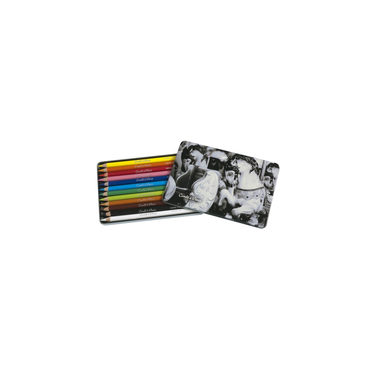 Conté à Paris Pastel Pencils, Assorted Colors, Set of 12