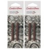 Conté à Paris Carrés Esquisse Sketching Pastel Crayons, Bistre (2340-01), 2 Per Pack, 2 Packs
