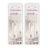 Conté à Paris Carrés Esquisse Sketching Pastel Crayons, White HB, 2 Per Pack, 2 Packs