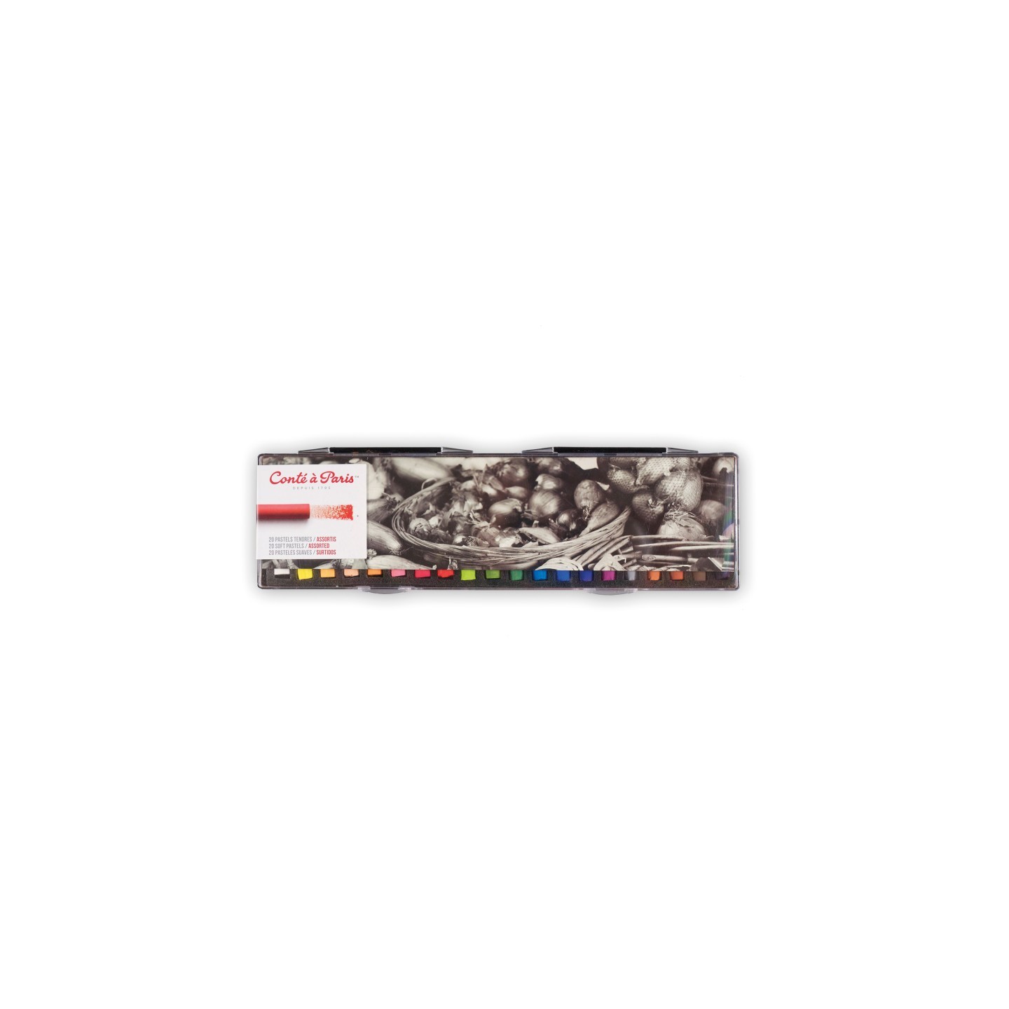 Conté à Paris Soft Pastels, Assorted Colors, Set of 20