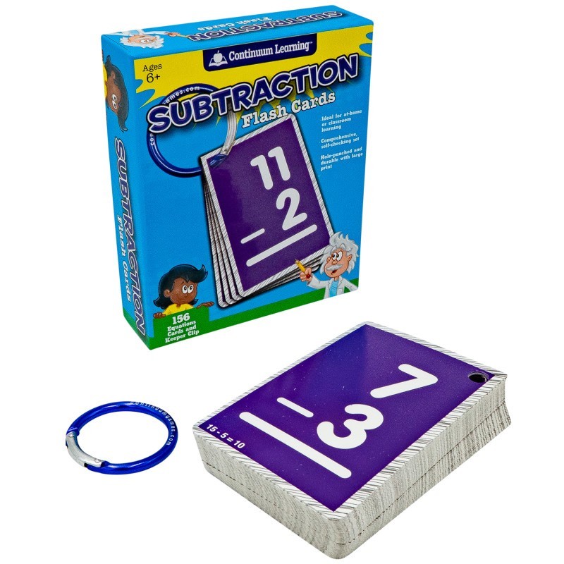 Continuum Games Subtraction Flash Cards