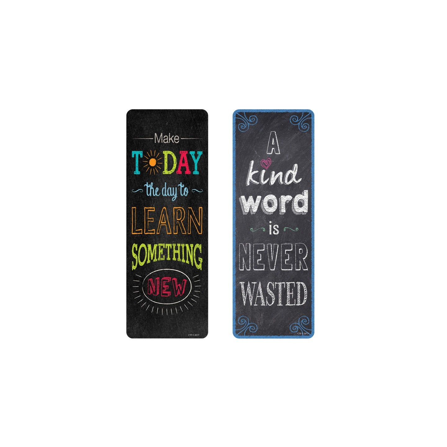 Creative Teaching Press® Chalk It Up! Motivational Quotes Bookmarks, Pack of 30