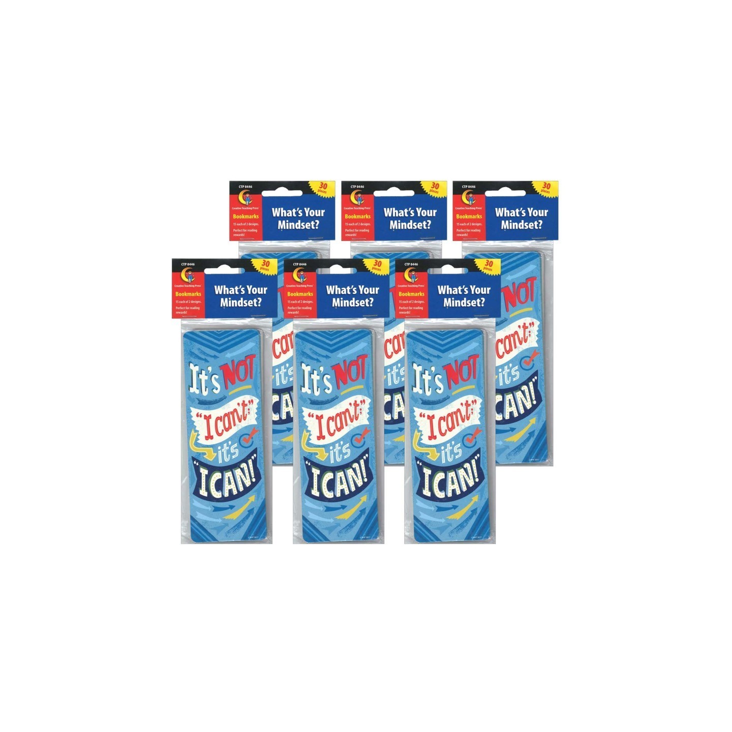 Creative Teaching Press® What's Your Mindset? Motivational Bookmarks, 30 Per Pack, 6 Packs