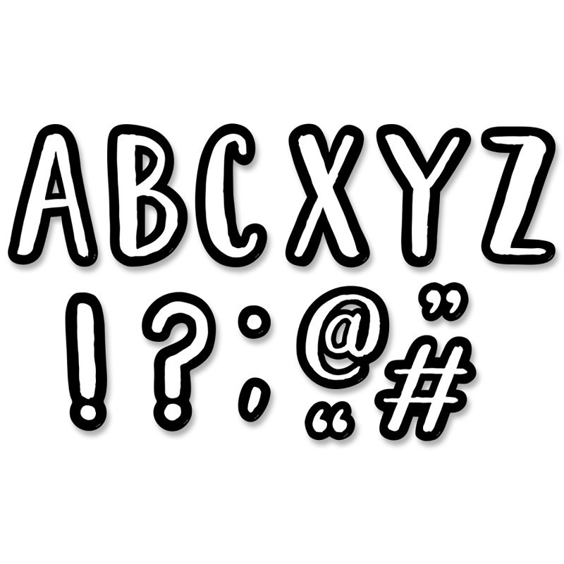 Creative Teaching Press® Café 7 Inch Designer Letters, 114 Pieces
