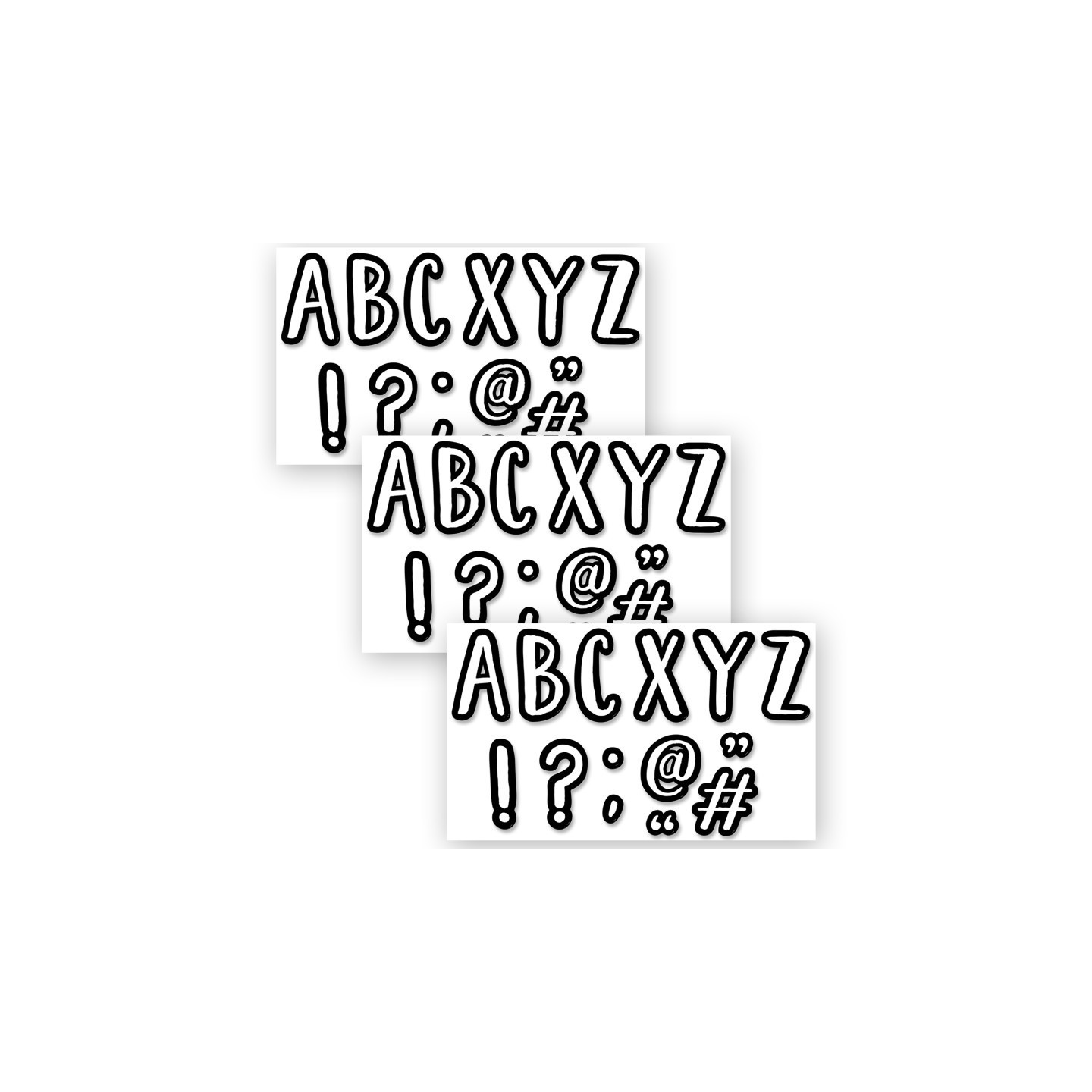 Creative Teaching Press® Café 7 Inch Designer Letters, 114 Pieces Per Pack, 3 Packs
