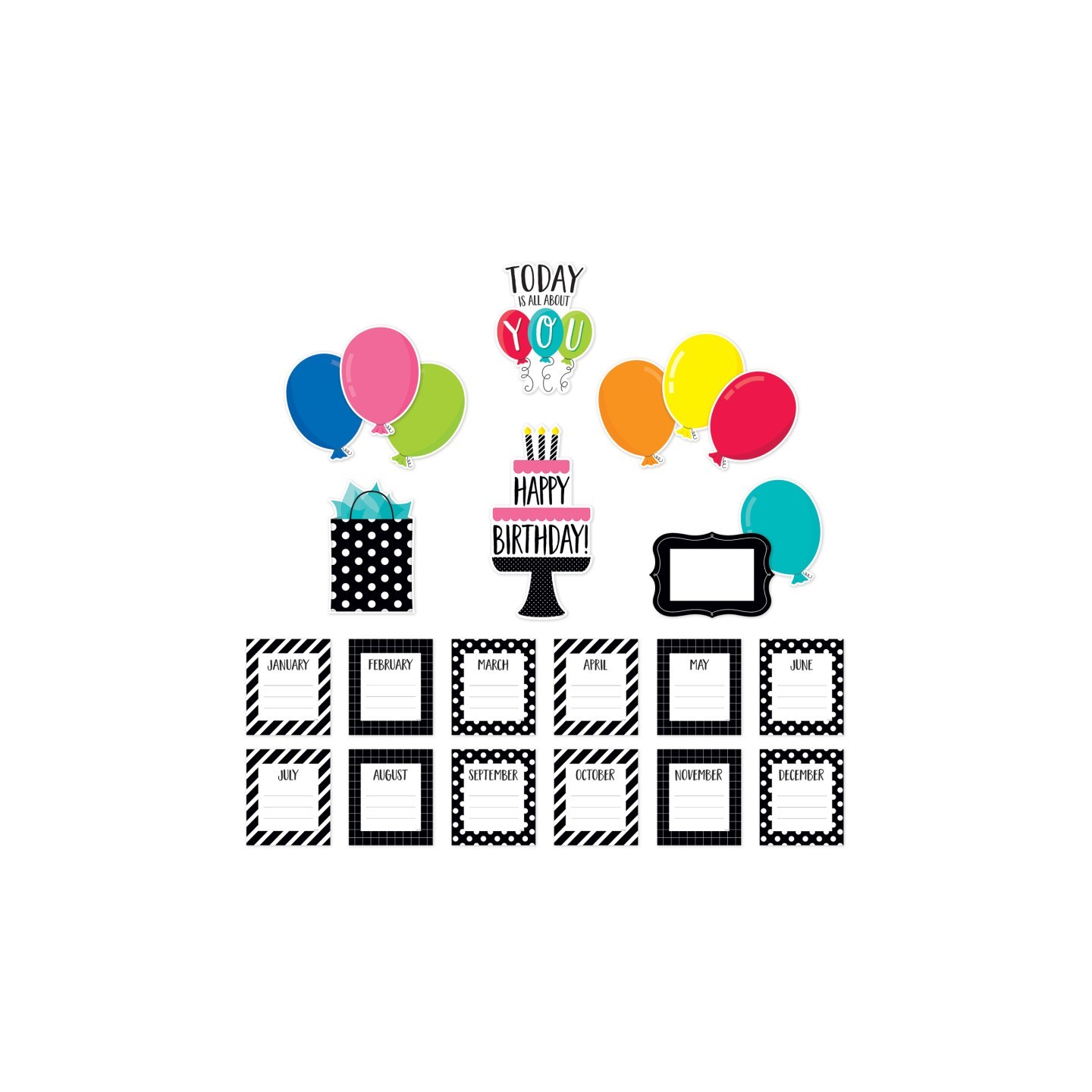 Creative Teaching Press® Happy Birthday Mini Bulletin Board Set