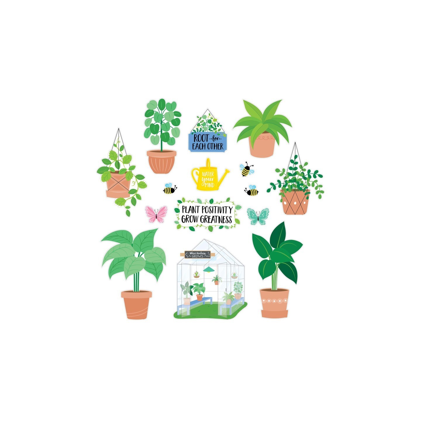 Creative Teaching Press® Positively Plants Plant Positive Bulletin Board Set