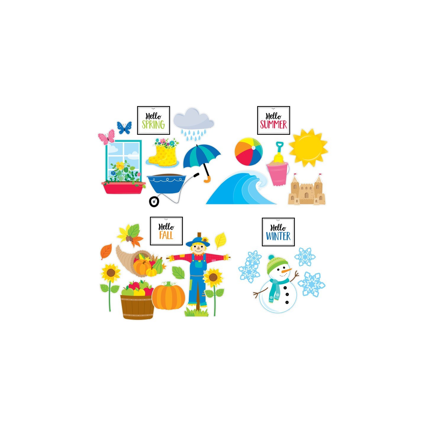 Creative Teaching Press® Year-Round Seasonal Accents Bulletin Board Set