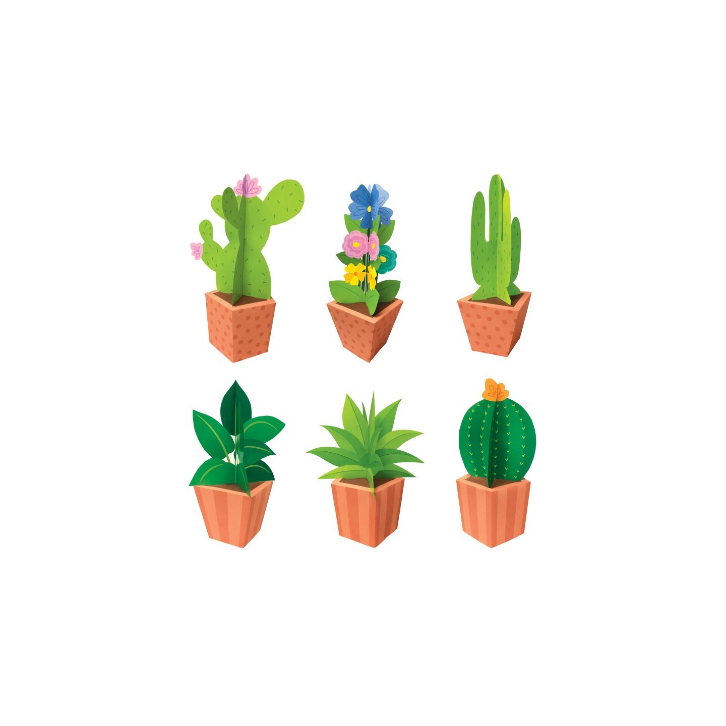 Creative Teaching Press® Positively Plants 3D POP! Potted Plants Bulletin Board Set