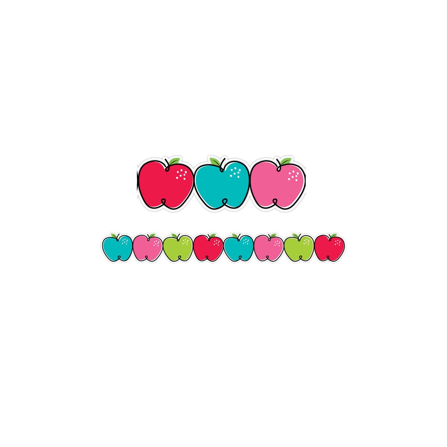 Creative Teaching Press® Doodle Apples EZ Border, 48 Feet