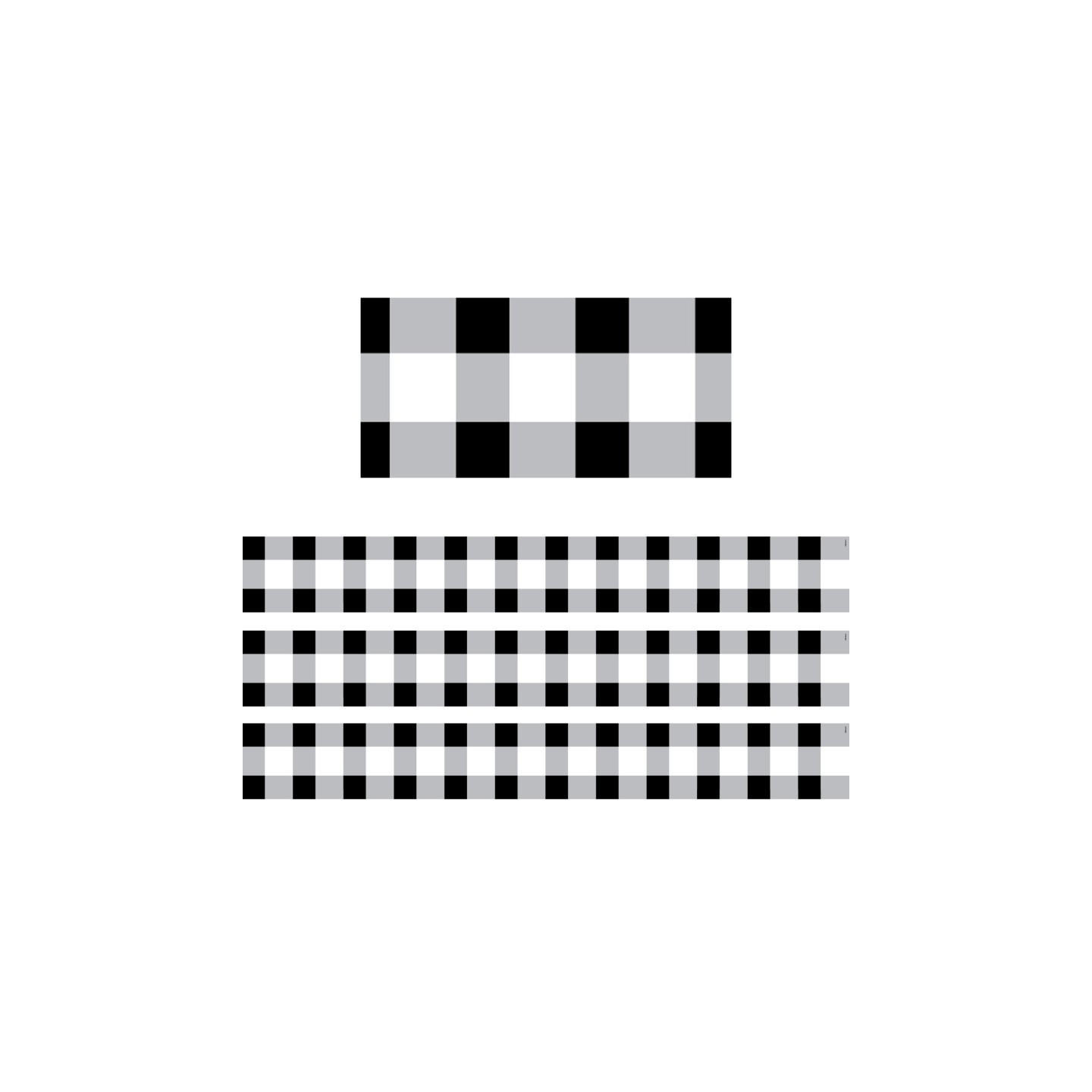 Creative Teaching Press® Buffalo Check EZ Border, 48 Feet, 3 Packs