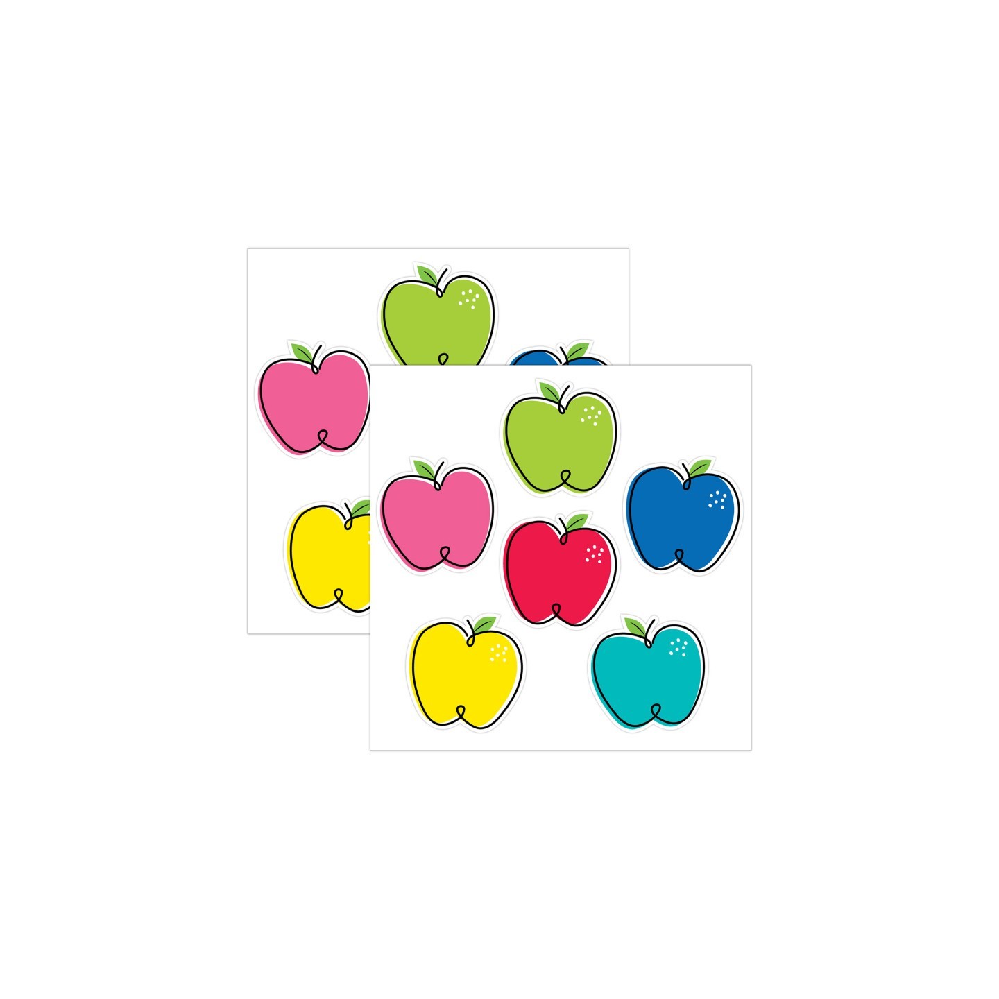 Creative Teaching Press® Core Décor Doodle Apples 6" Designer Cut-Outs, 36 Per Pack, 2 Packs