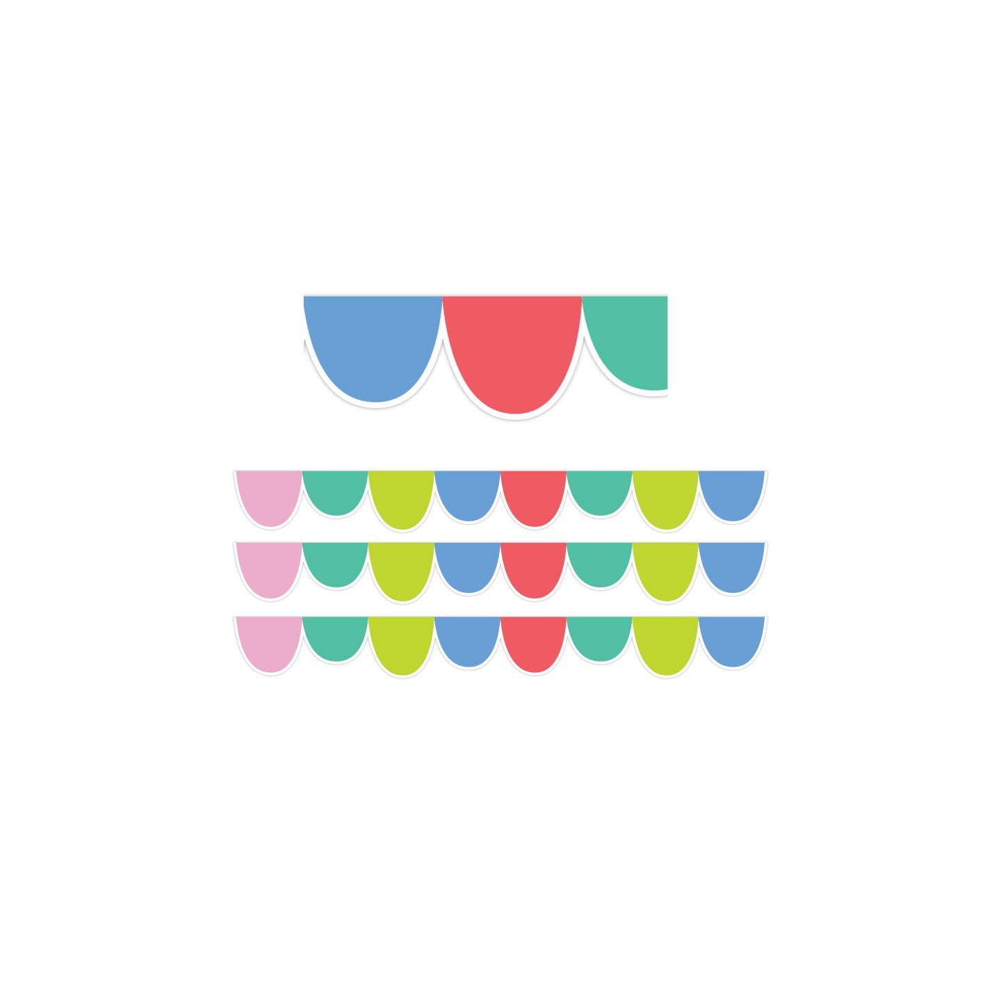 Creative Teaching Press® Rainbow Drops EZ Border, 48 Feet Per Pack, 3 Packs
