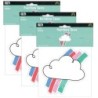 Creative Teaching Press® Rainbow Skies 6" Designer Cut-Outs, 36 Per Pack, 3 Packs