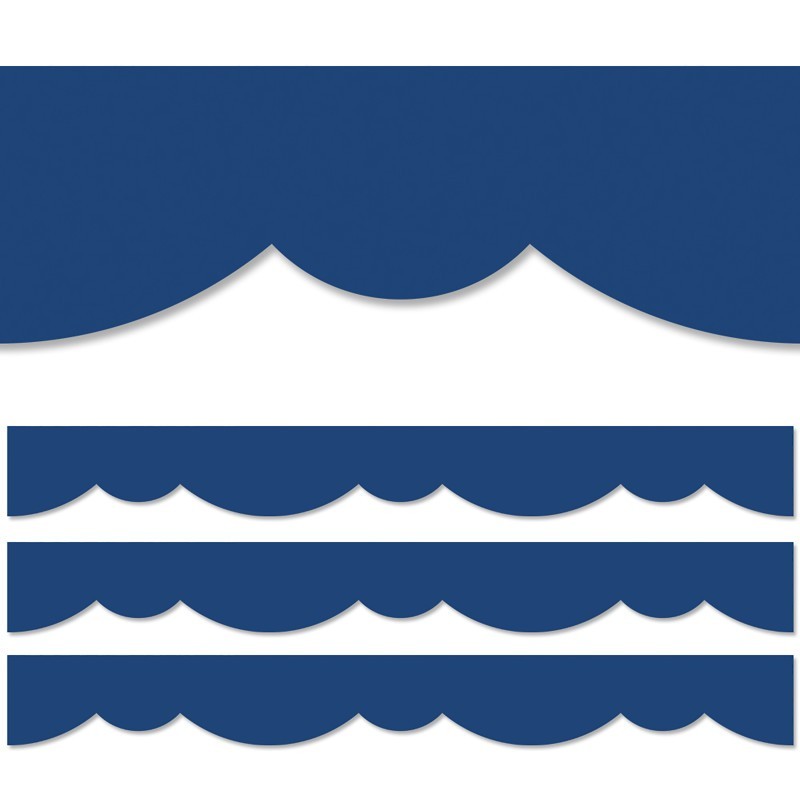 Creative Teaching Press® Blue Stylish Scallops EZ Border, 48 Feet, 3 Packs