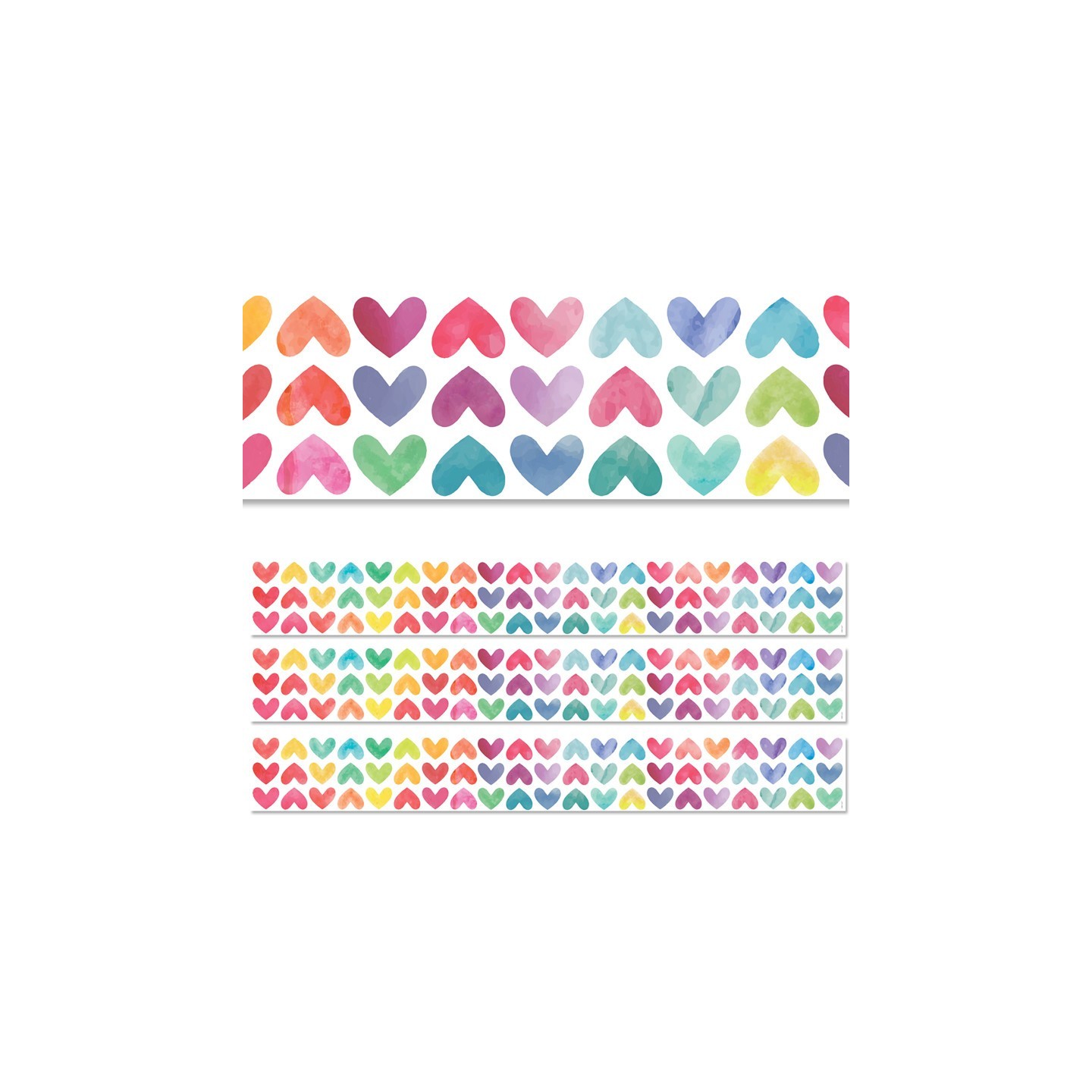 Creative Teaching Press® Colorful Hearts EZ Border, 48 Feet, 3 Packs