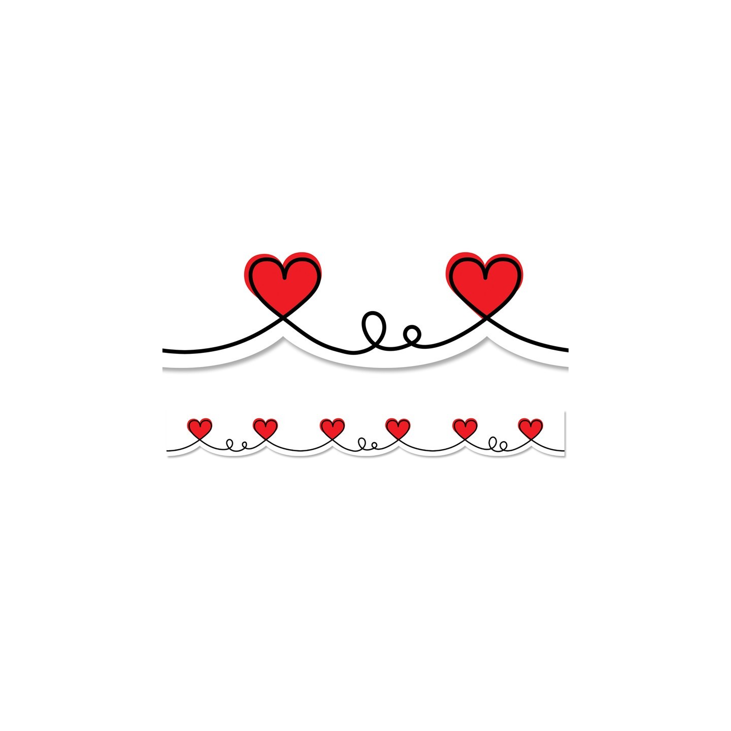 Creative Teaching Press® Doodle Hearts EZ Border, 48 Feet