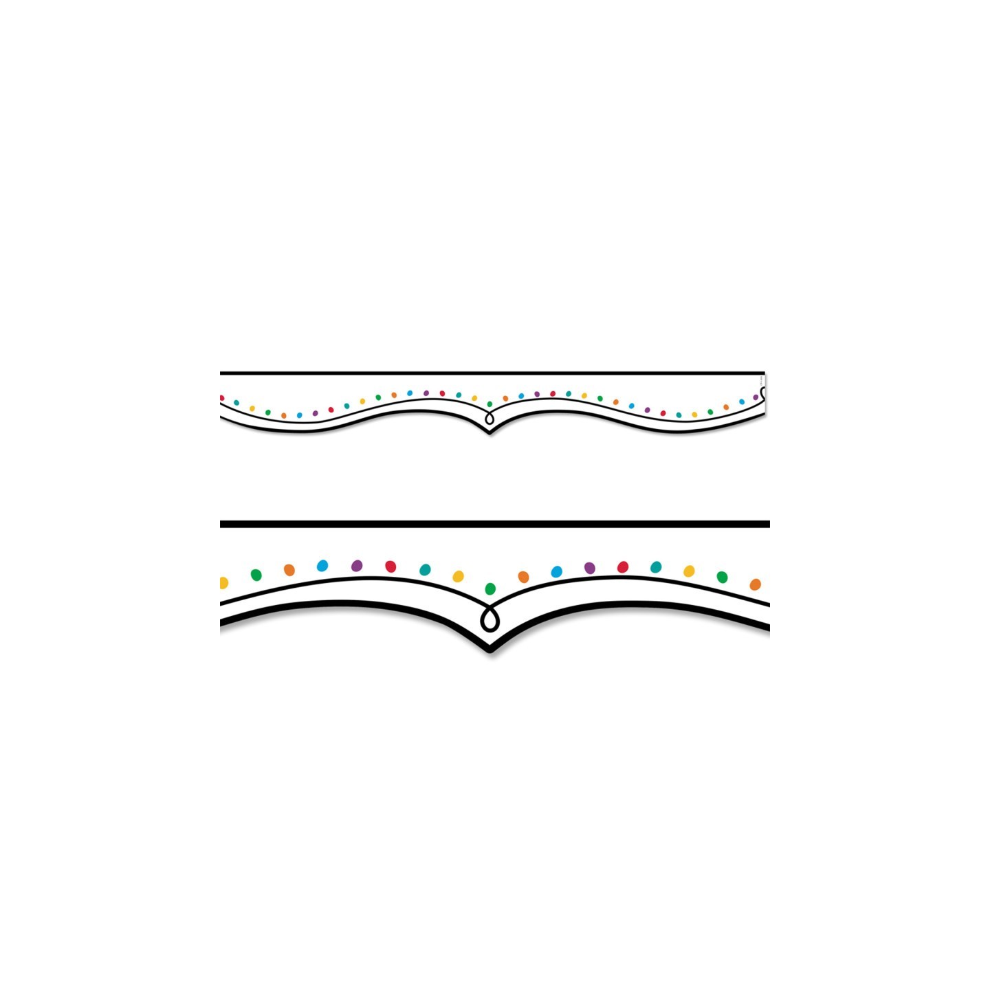Creative Teaching Press® Color Dotted Swirl EZ Border, Bulletin Board Border, 48 Feet