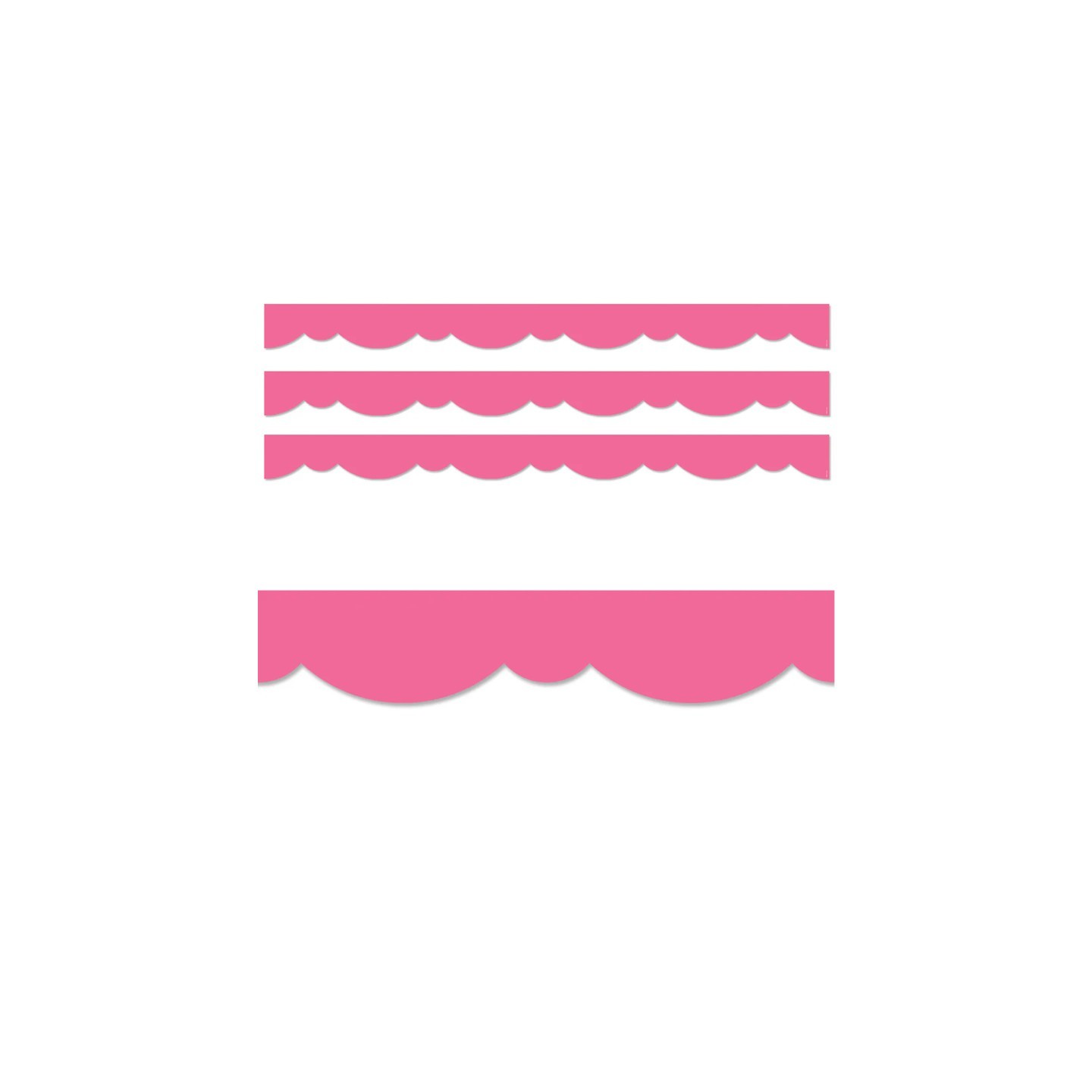 Creative Teaching Press® Core Decor Pink Stylish Scallops EZ Border™, 48 Feet Per Pack, 3 Packs
