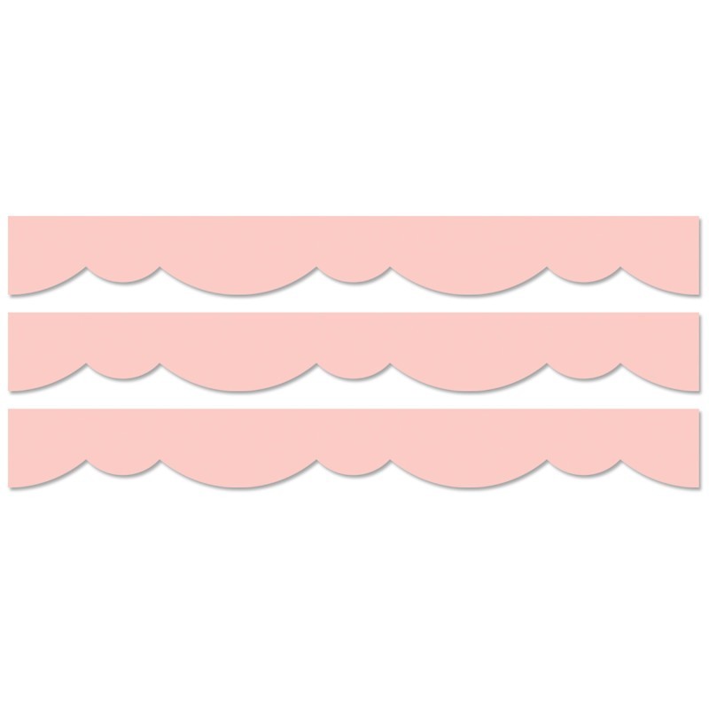 Creative Teaching Press® Blush Stylish Scallops EZ Border, 48 Feet Per Pack, 3 Packs