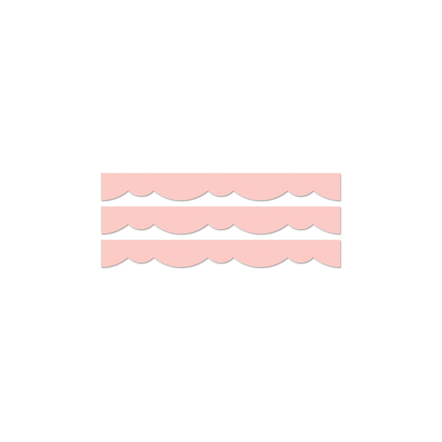 Creative Teaching Press® Blush Stylish Scallops EZ Border, 48 Feet Per Pack, 3 Packs