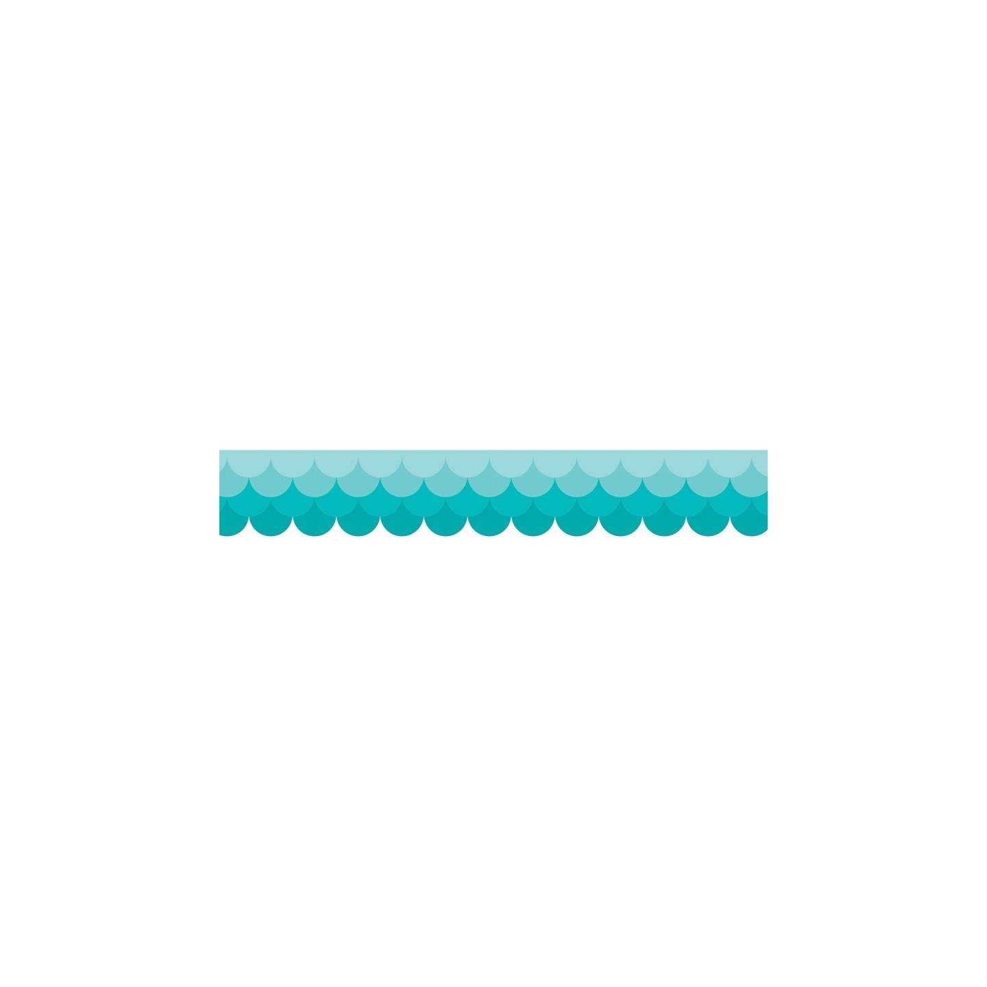 Creative Teaching Press® Painted Palette Ombre Turquoise Scallops EZ Border, 48 Feet