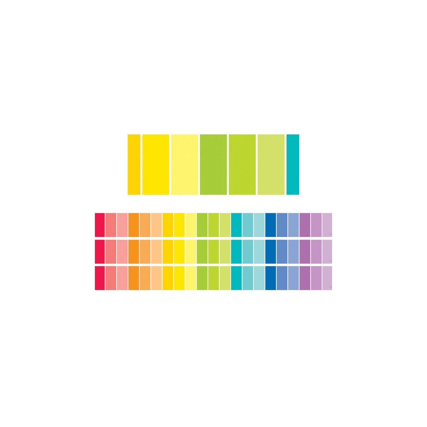 Creative Teaching Press® Rainbow Paint Chip EZ Border, 48 Feet Per Pack, 3 Packs