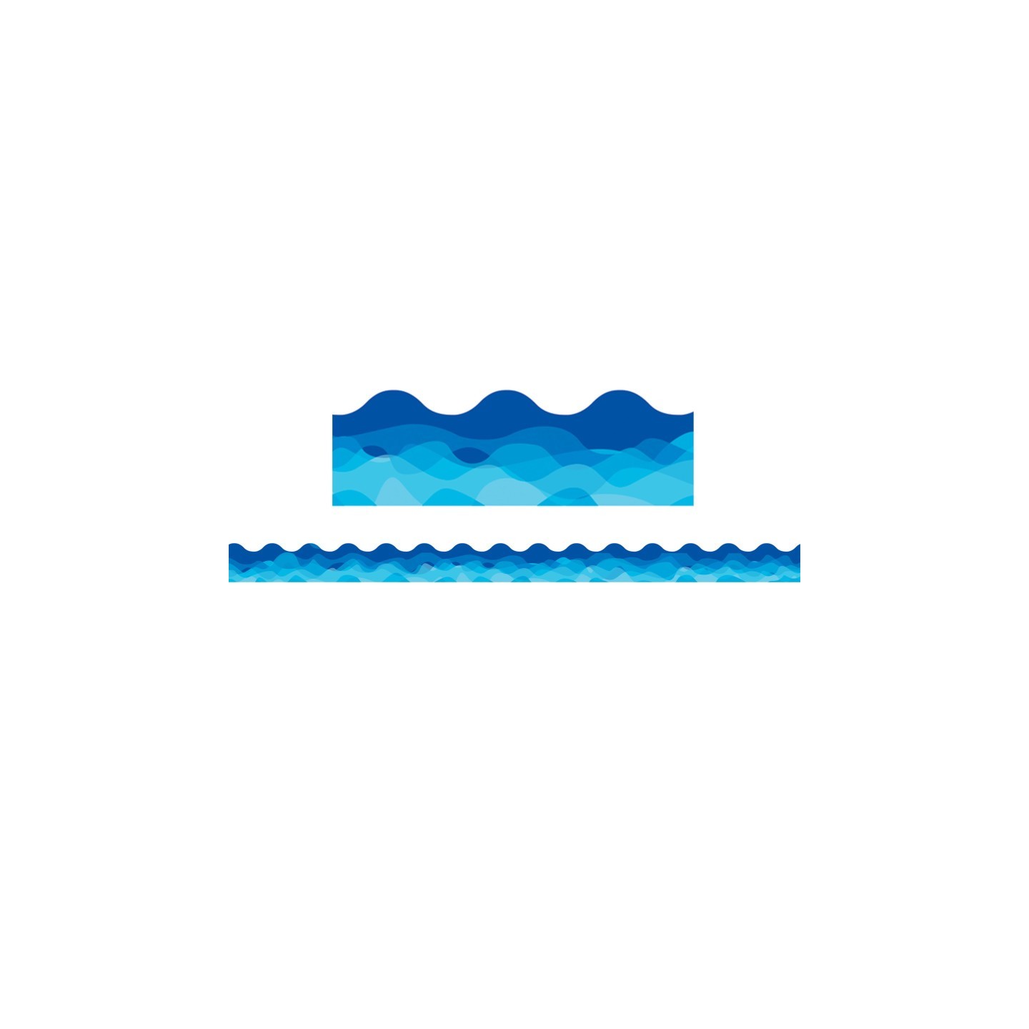 Creative Teaching Press® Waves Of Blue Wavy EZ Border, 48 Feet