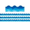 Creative Teaching Press® Waves Of Blue Wavy EZ Border, 48 Feet Per Pack, 3 Packs