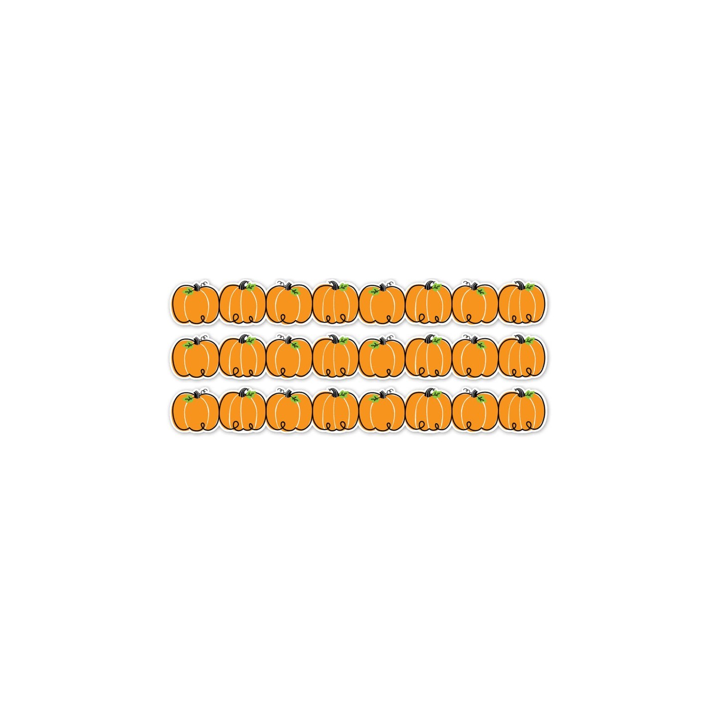 Creative Teaching Press® Doodle Pumpkins EZ Border, 48 Feet Per Pack, 3 Packs